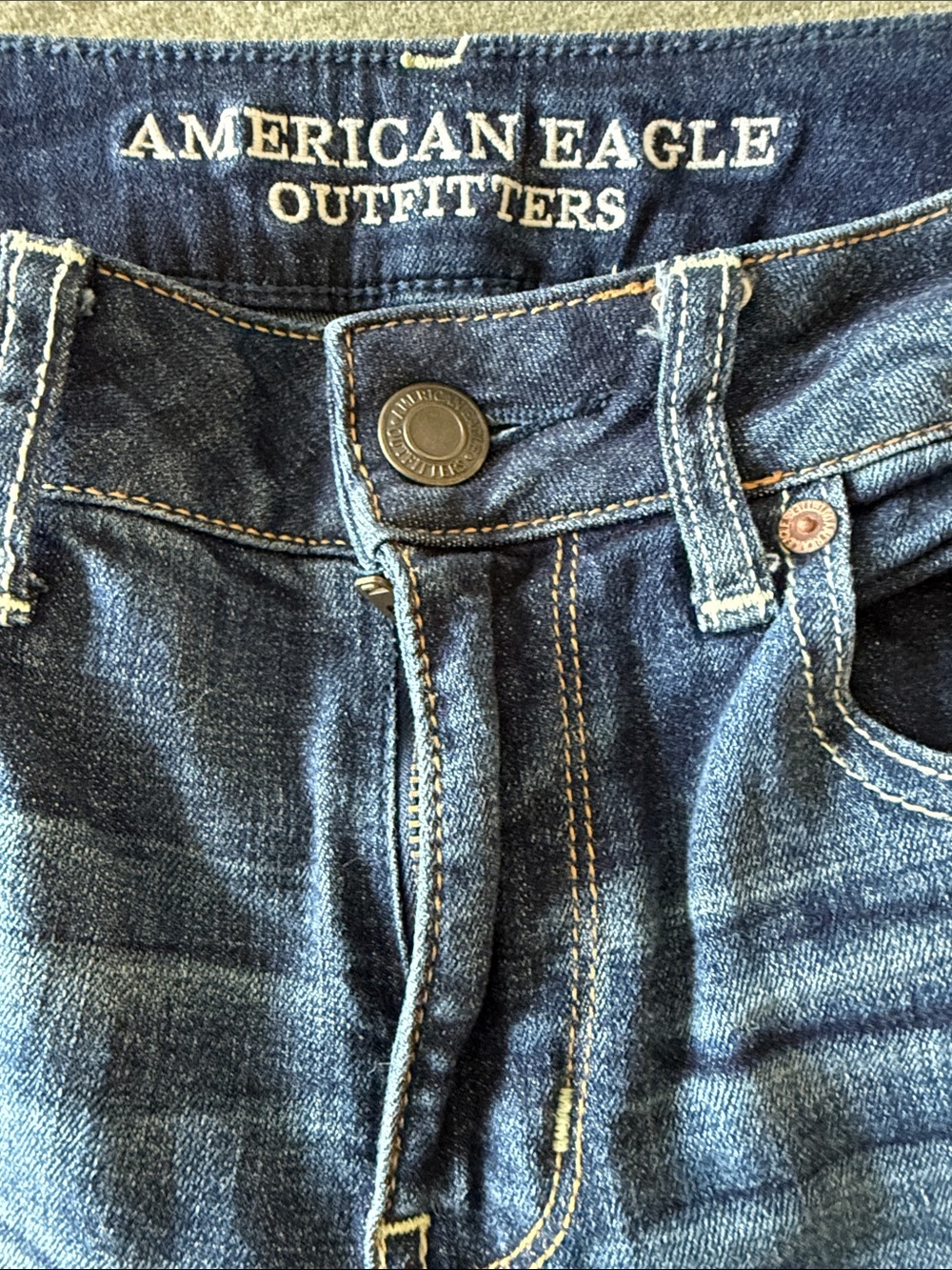 American Eagle Outfitters Dark Indigo Jeans - Picture 2 of 7